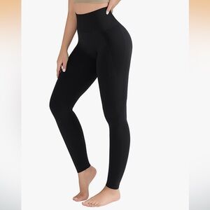 Sleek Black High-Rise Leggings